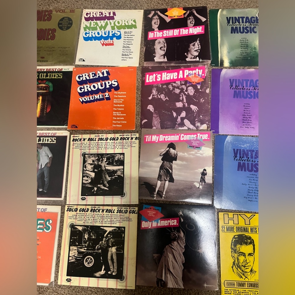 Vintage Vinyl Records- 50s & 60s Golden Era Rock Hits